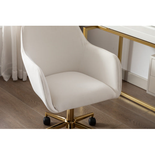New Velvet Fabric Material Adjustable Height Swivel Home Office Chair