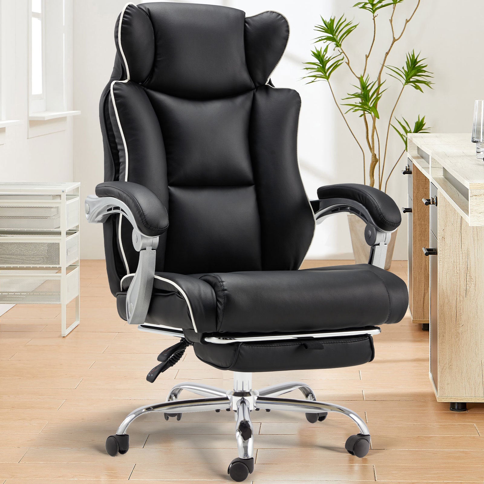 Office Desk Chair With Foot Rest