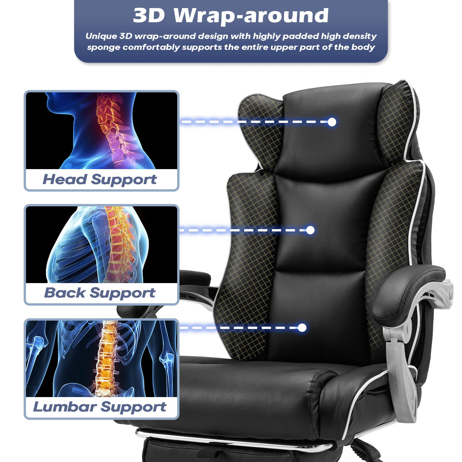 Office Desk Chair With Foot Rest