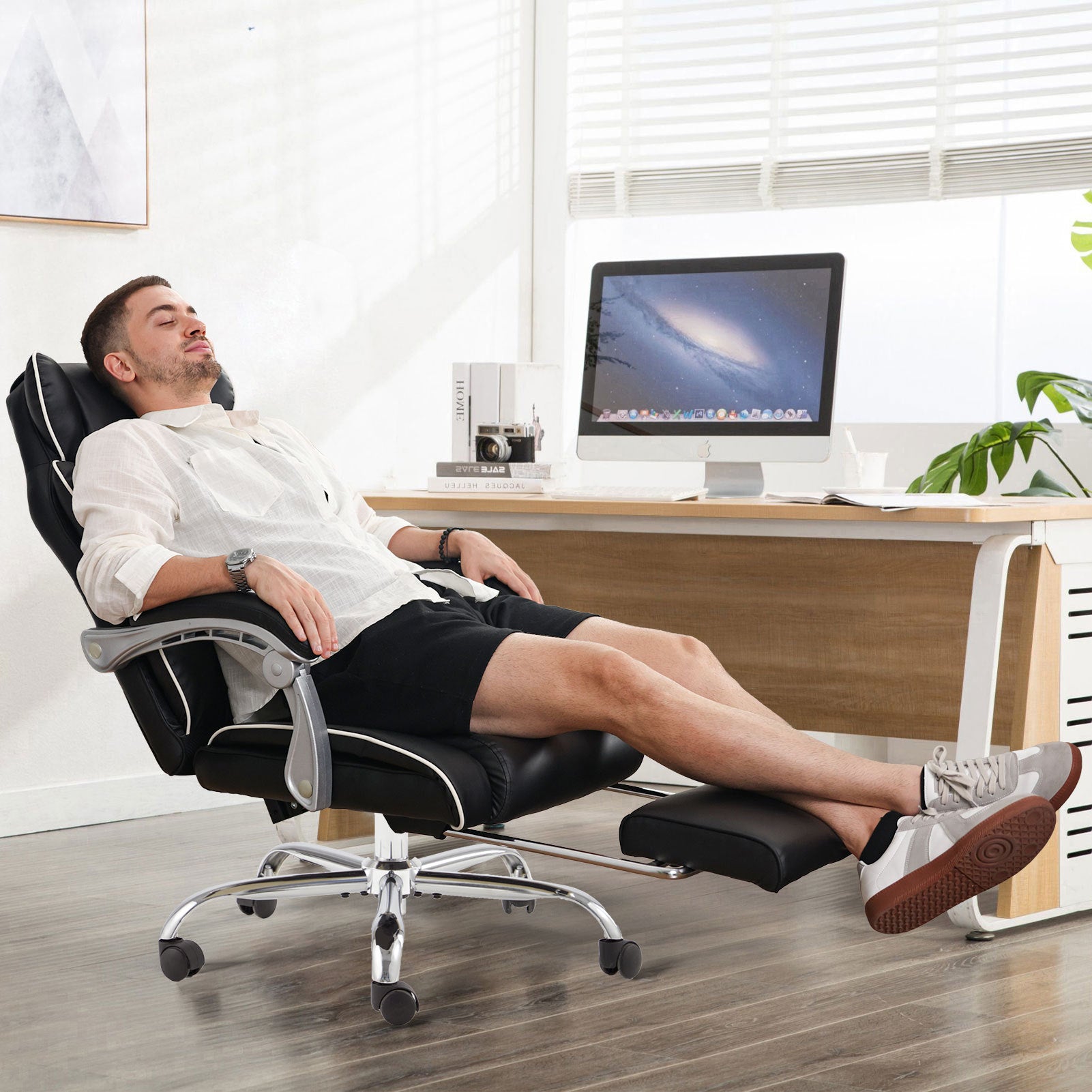 Office Desk Chair With Foot Rest