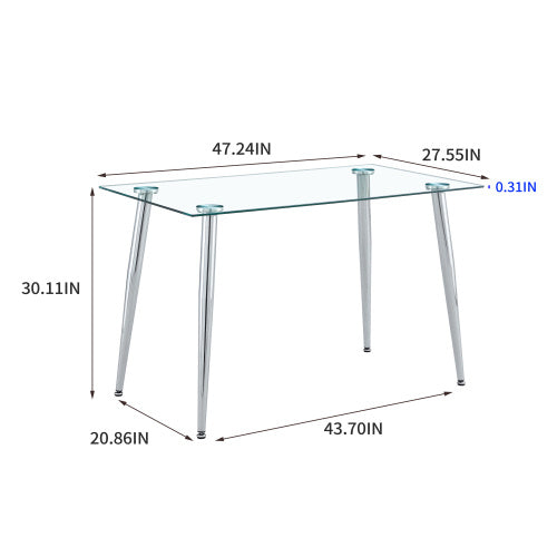 Glass office table