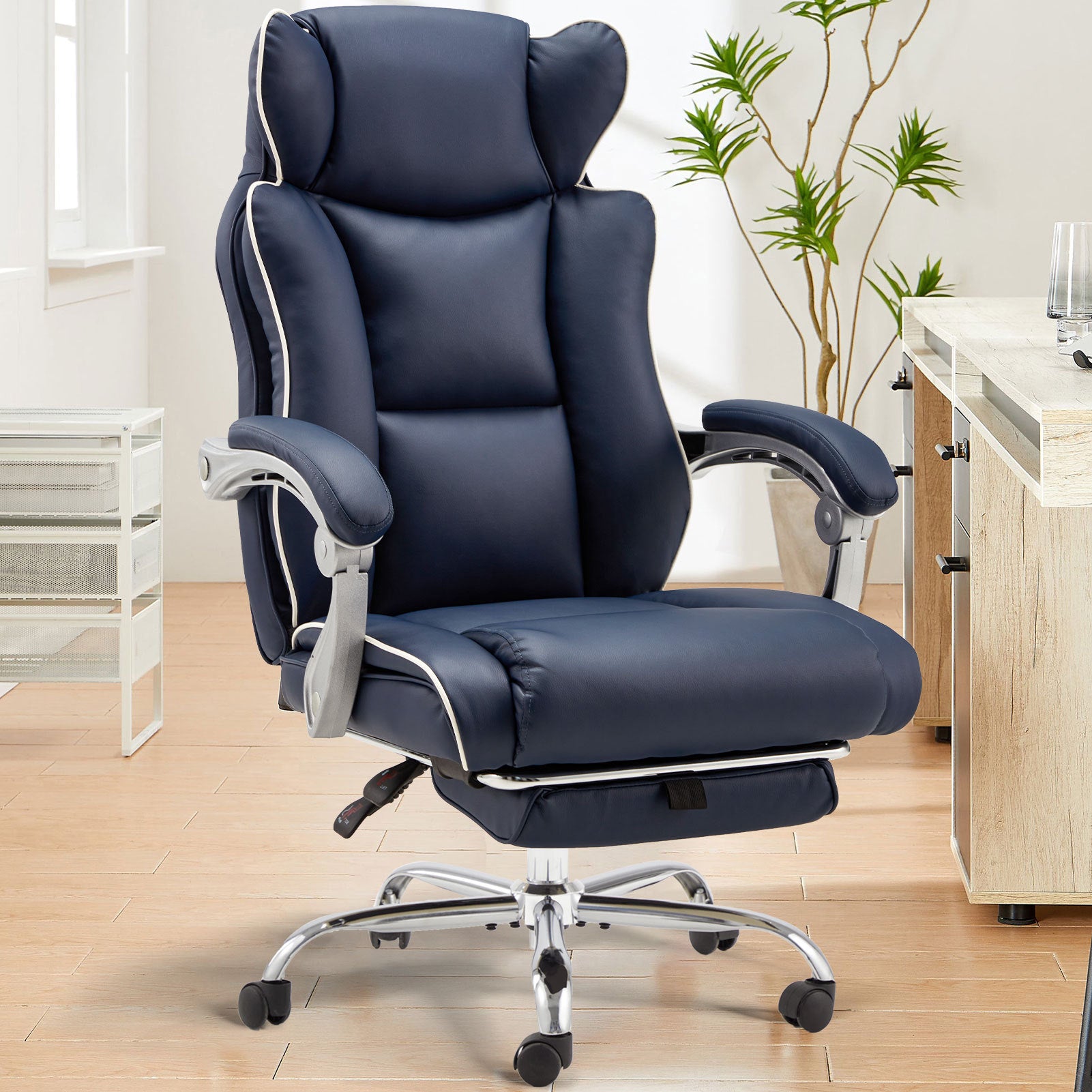 Office Desk Chair With Foot Rest