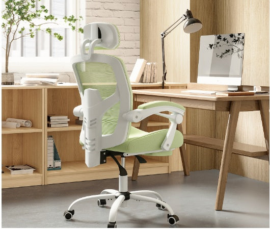 Retractable Footrest Ergonomic Swivel Office Chair