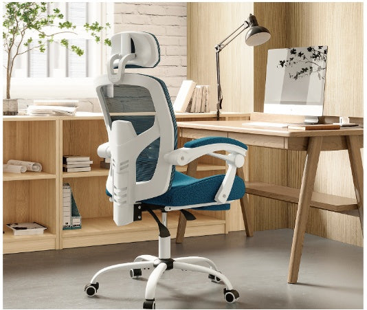 Retractable Footrest Ergonomic Swivel Office Chair