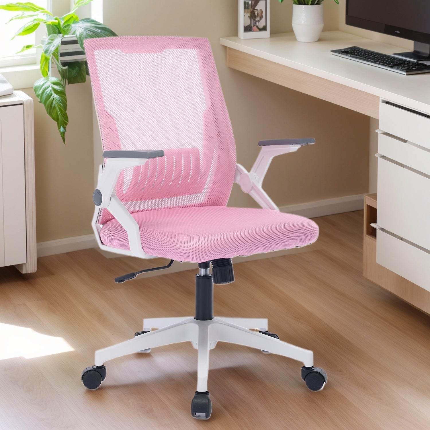 Computer Desk Chair Comfy With Adjustable Lumbar Support