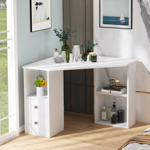 L-Computer Desk Corner Computer Desk With Large Storage Space Study Desk Laptop Table For Home Office