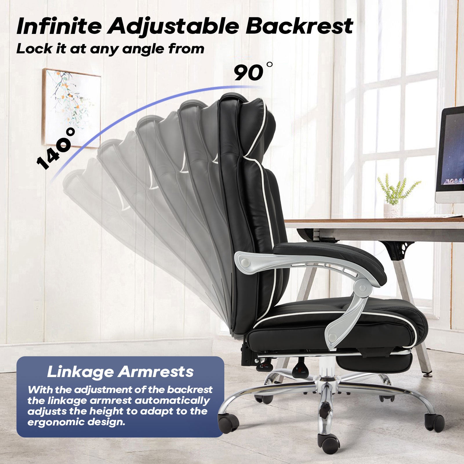 Office Desk Chair With Foot Rest
