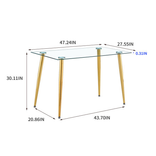 Glass office table