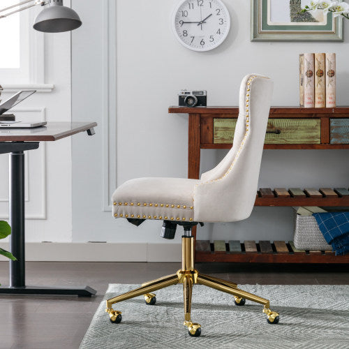 Velvet Fabric Office Chair
