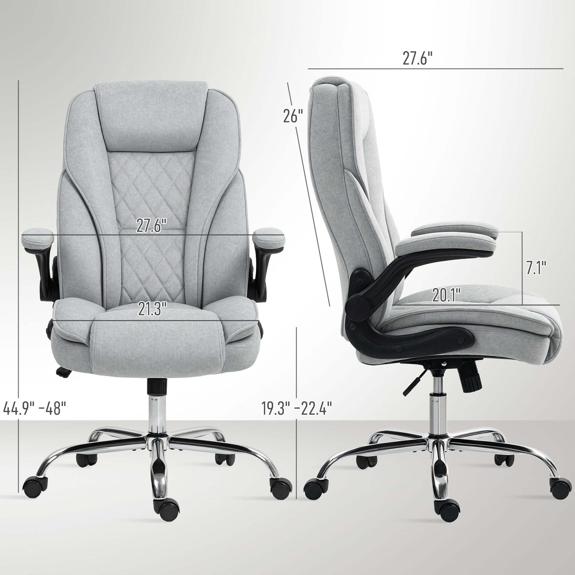Diamond Fabric Computer Chair For Home Office