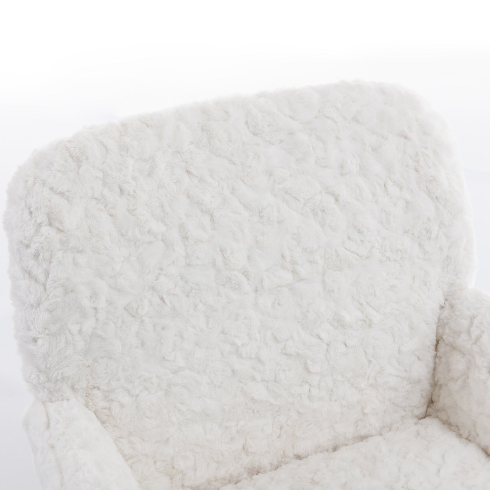 White Rabbit Hair Office Chair
