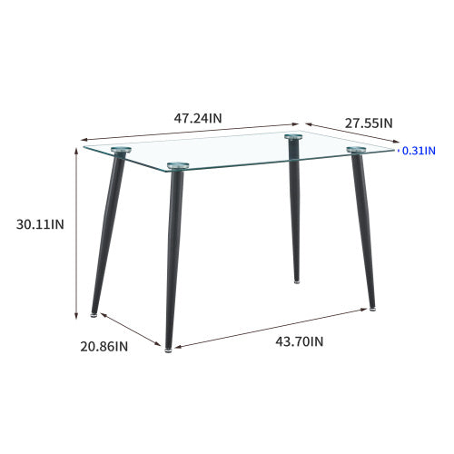 Glass office table