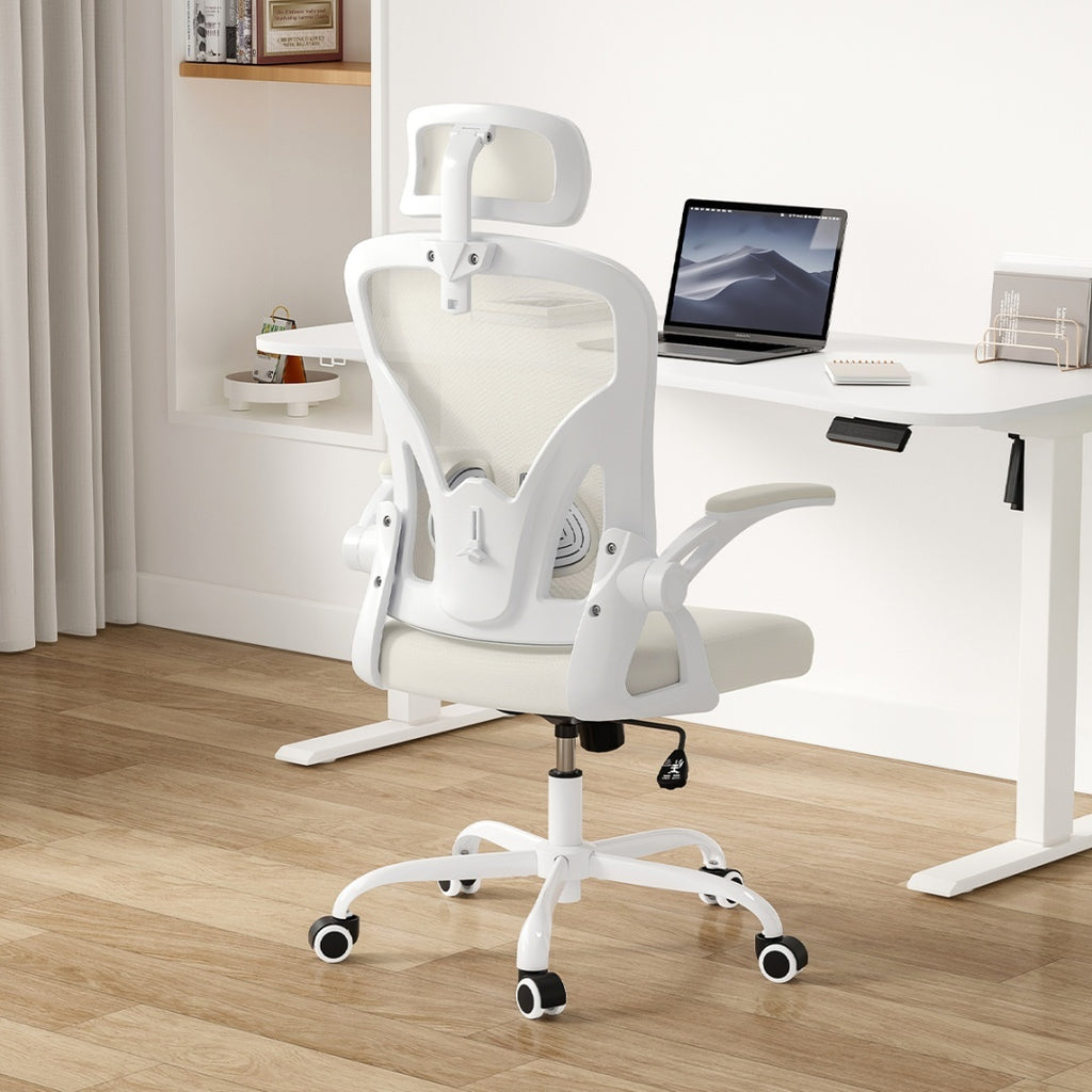 Computer Chair With Armrests And Adjustable Lumbar Support