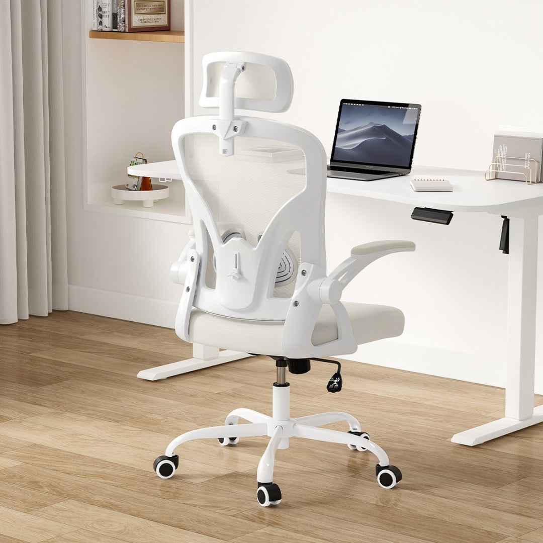 Computer Chair With Armrests And Adjustable Lumbar Support