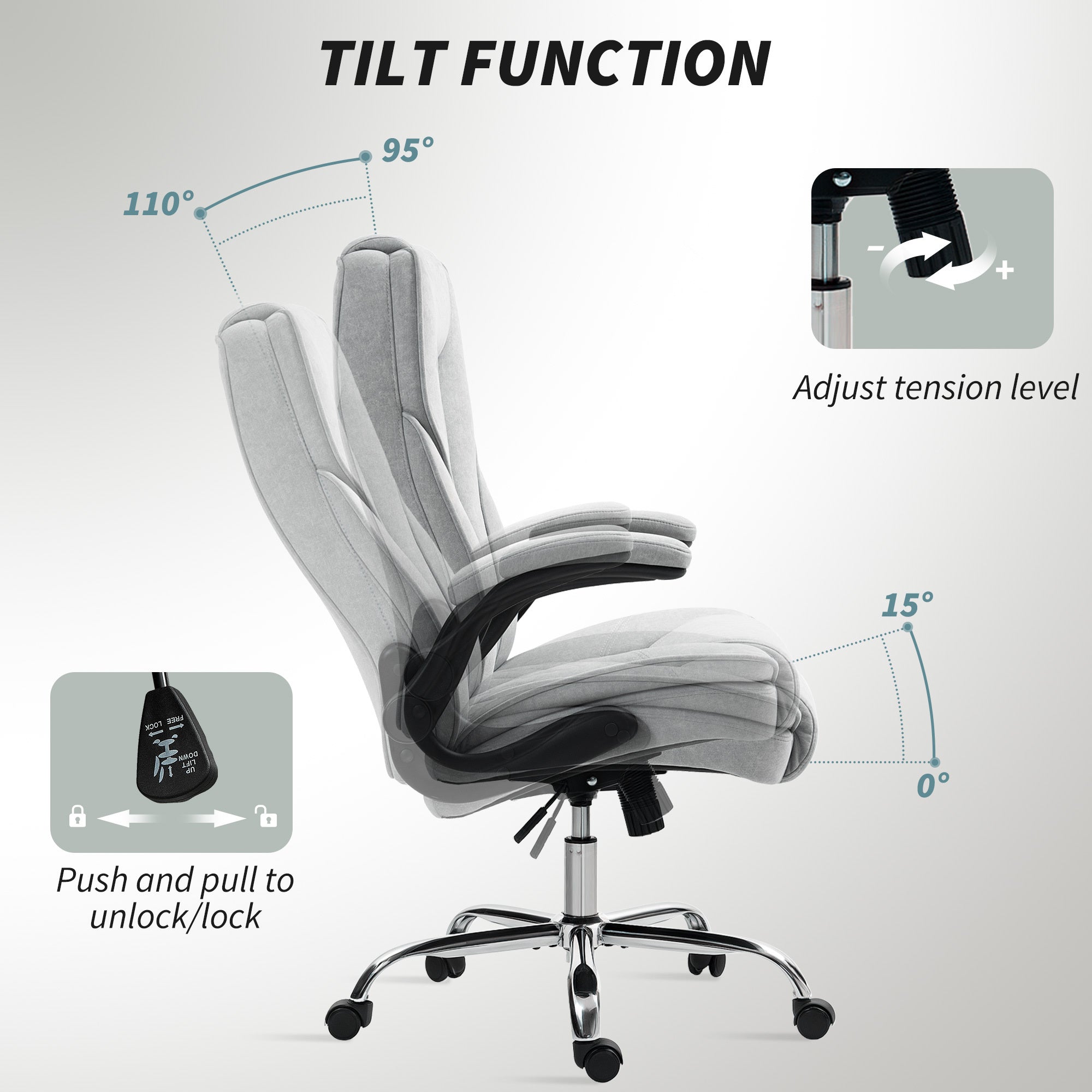 Diamond Fabric Computer Chair For Home Office