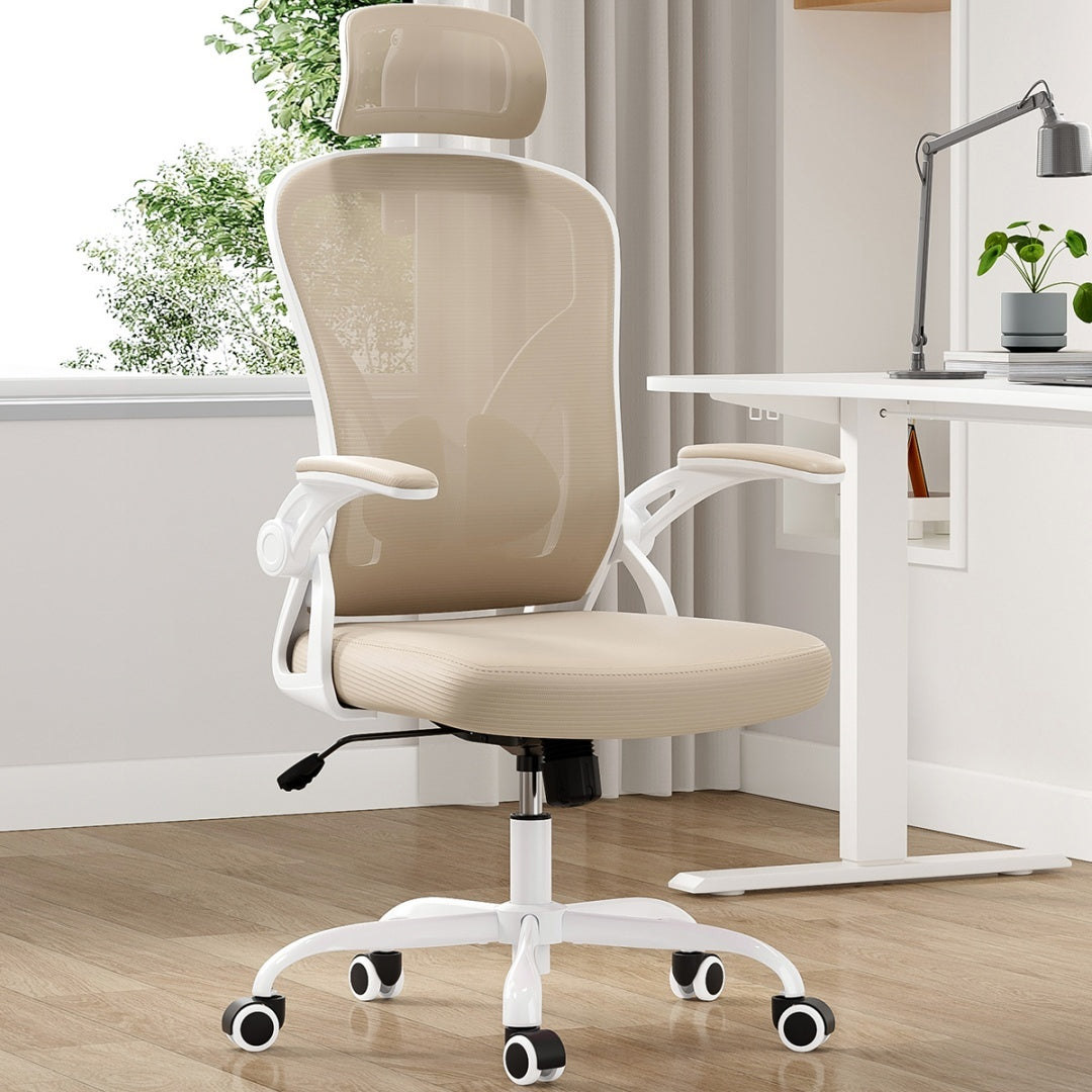 Computer Chair With Armrests And Adjustable Lumbar Support