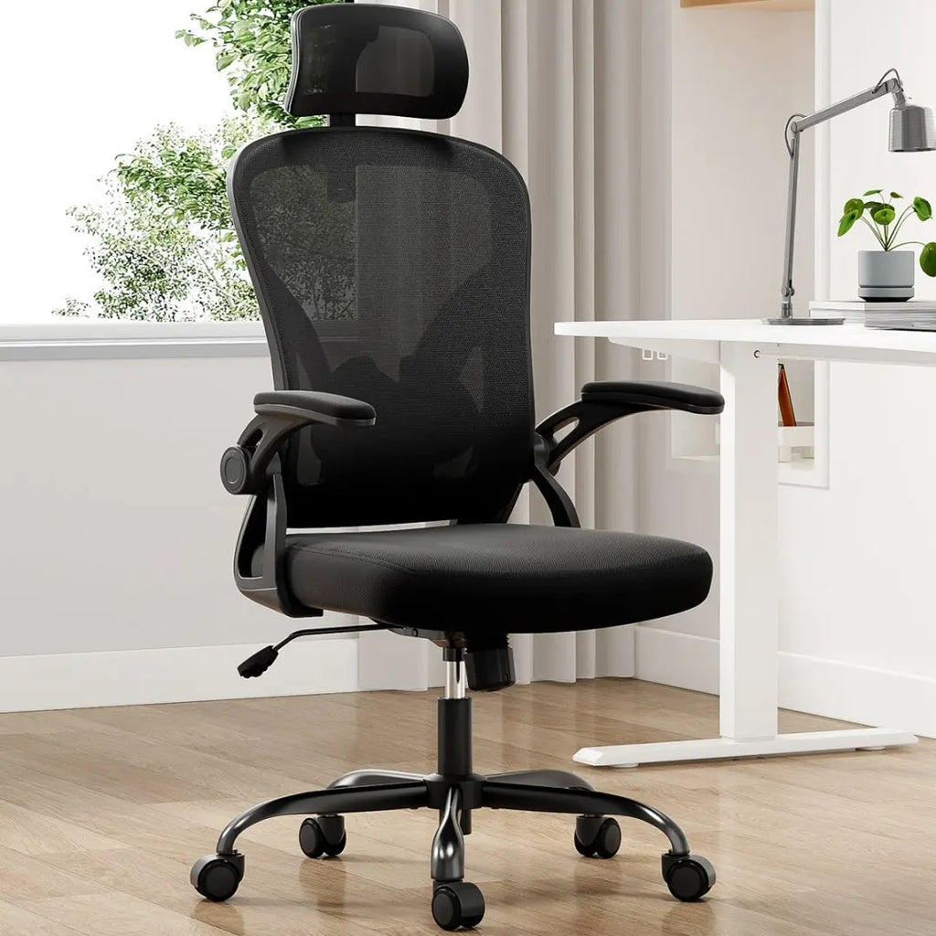Computer Chair With Armrests And Adjustable Lumbar Support The Chair Company