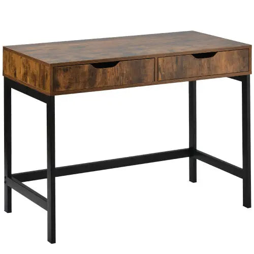 Computer Desk Dressing Table With 2 Drawers Work Table Home Office Table Industrial The Chair Company