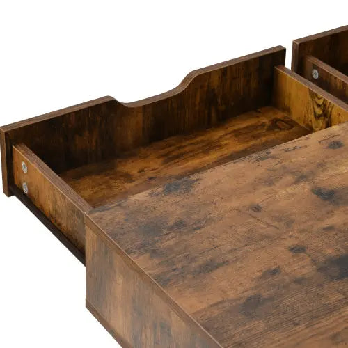 Computer Desk Dressing Table With 2 Drawers Work Table Home Office Table Industrial The Chair Company