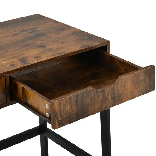 Computer Desk Dressing Table With 2 Drawers Work Table Home Office Table Industrial The Chair Company