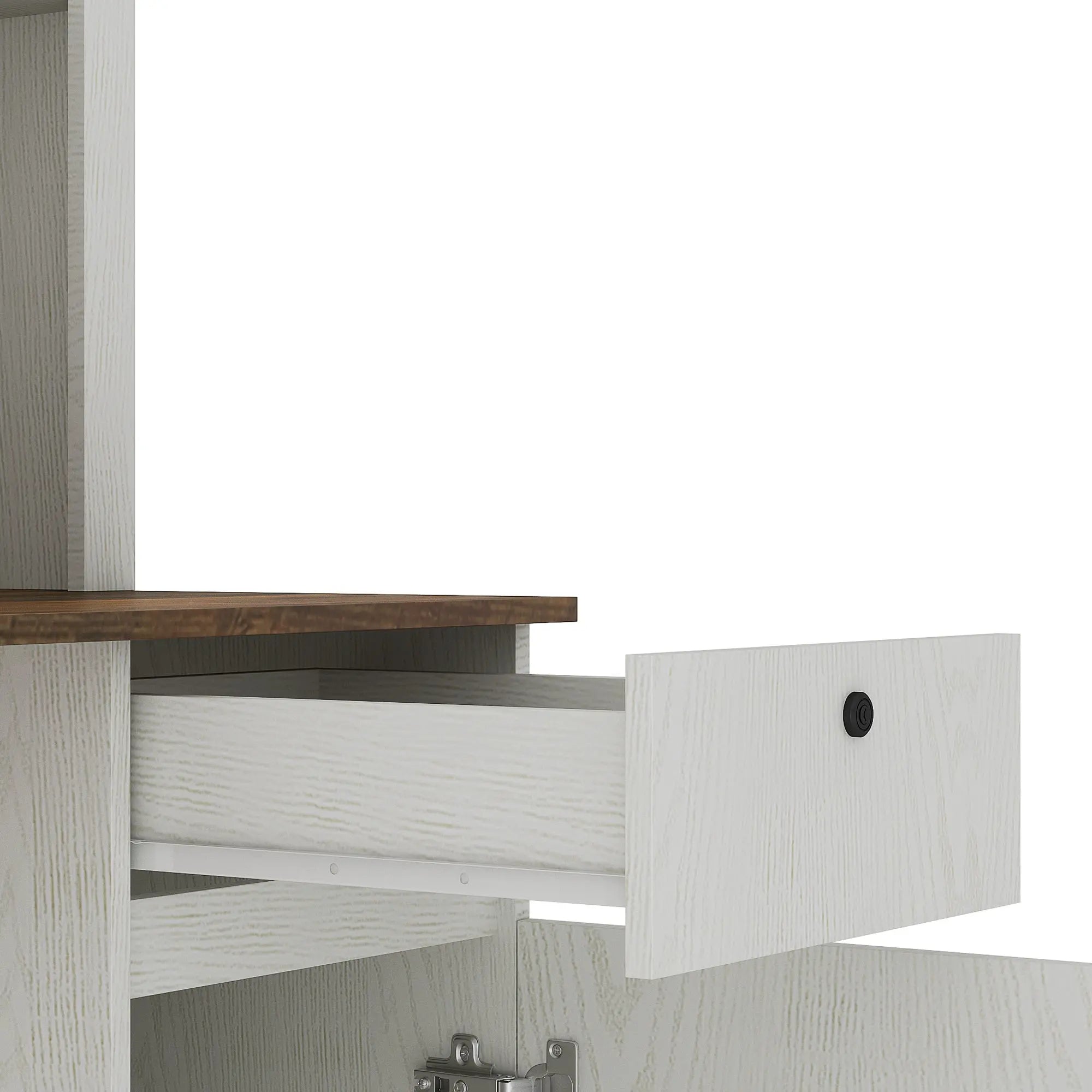 Computer Desk With Hutch & Bookshelf,Wood Executive Desk Teens Student Desk Writing Laptop Home Office Desk With Drawers,3 AC Outlets And 2 USB Charging Ports,Study Laptop Table For Home The Chair Company