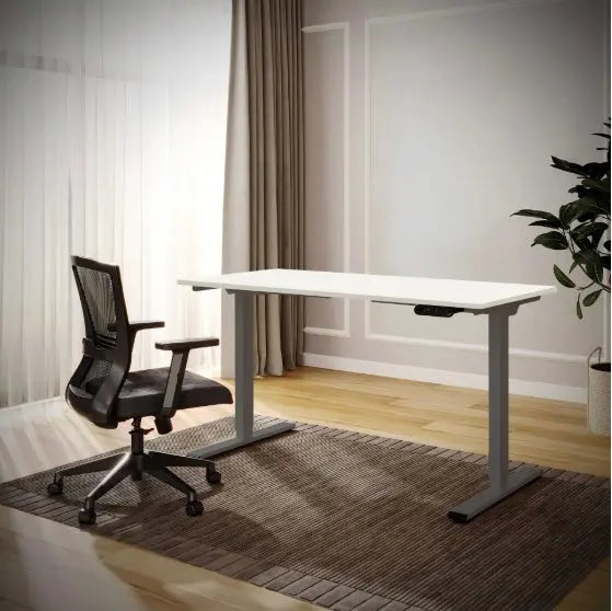 Electric Standing Desk Dual Motor Adjustable Height Desk Home Office Computer Workstation Sit Stand Up Desk, 55 X 28 Inches The Chair Company