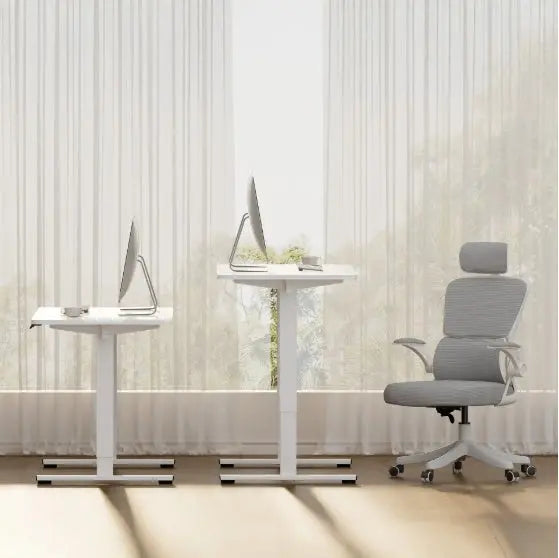 Electric Standing Desk Whole Piece Adjustable Height Desk Home Office Computer Workstation Sit Stand Up Desk The Chair Company