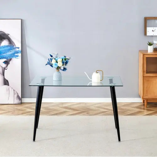 Glass office table The Chair Company