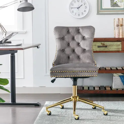 Home Office Chair With Tufted Velvet Buttons The Chair Company