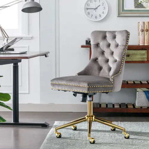 Home Office Chair With Tufted Velvet Buttons The Chair Company