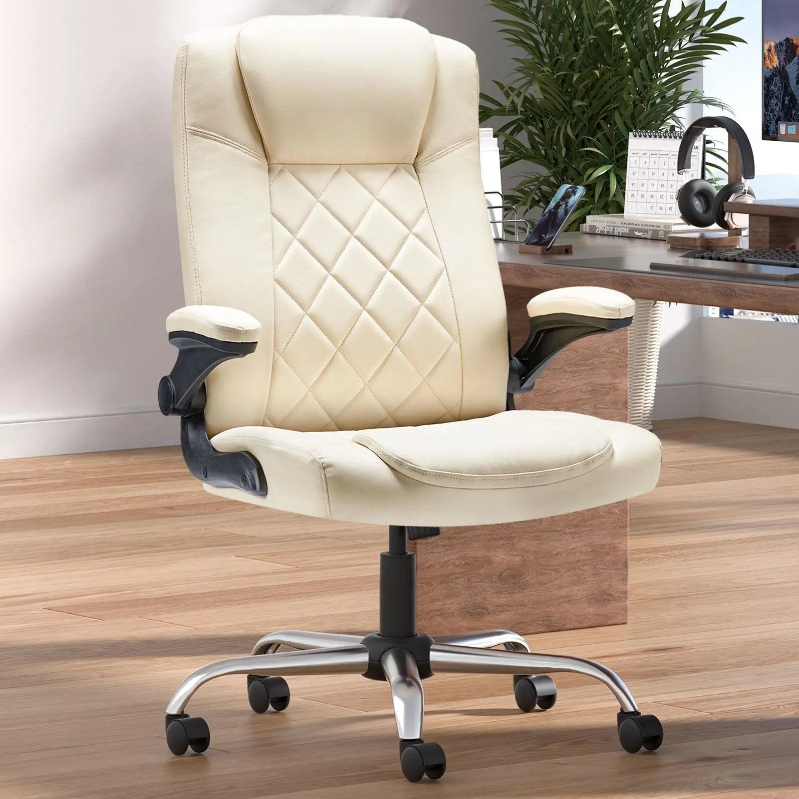 Leather Executive Office Chair With Arm & Rocking Function The Chair Company