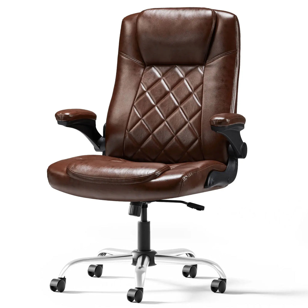 Leather Executive Office Chair With Arm & Rocking Function The Chair Company