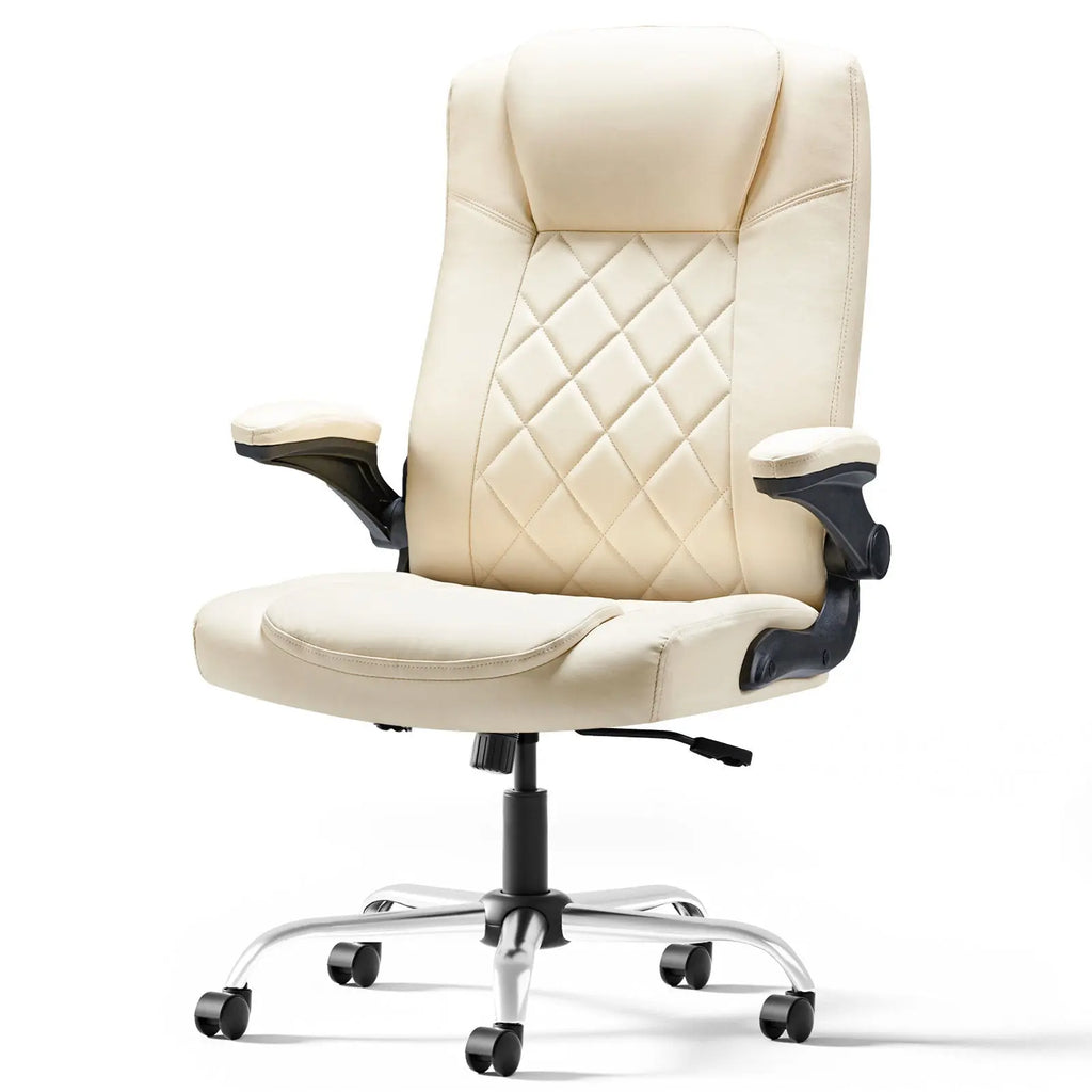 Leather Executive Office Chair With Arm & Rocking Function The Chair Company