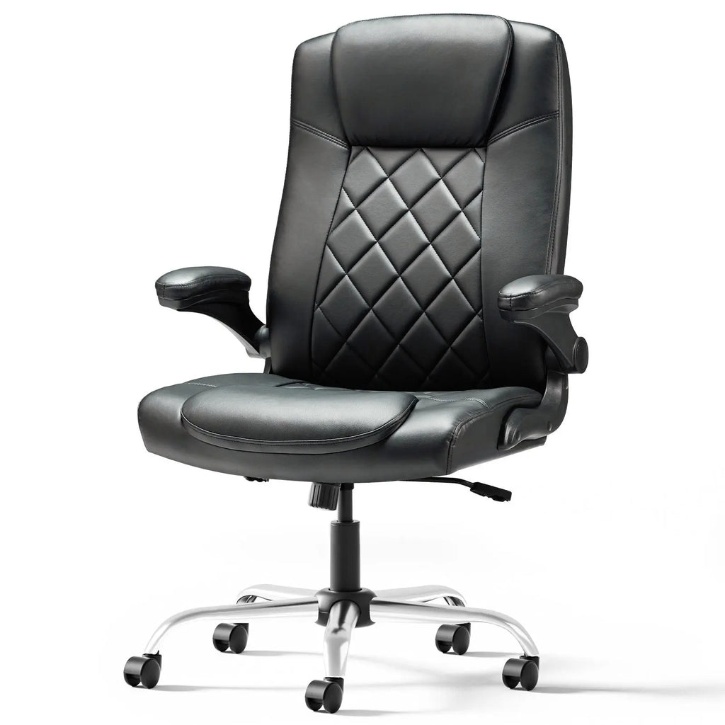 Leather Executive Office Chair With Arm & Rocking Function The Chair Company