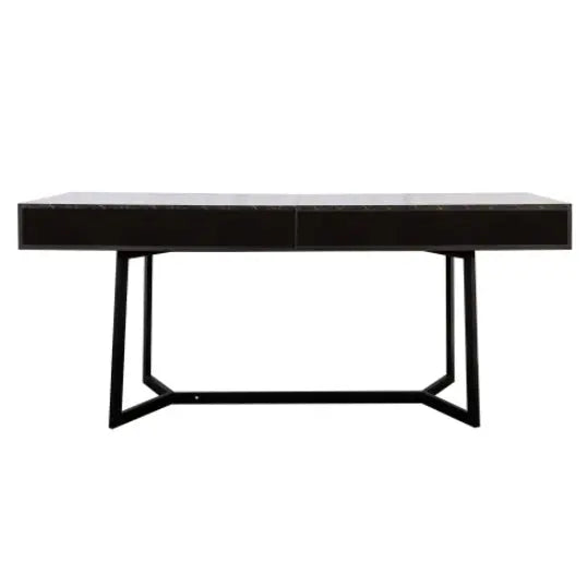 Modern Black computer desk The Chair Company