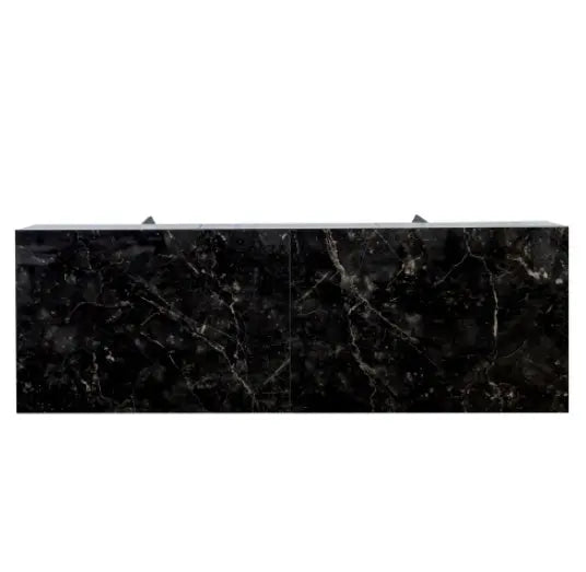 Modern Black computer desk The Chair Company