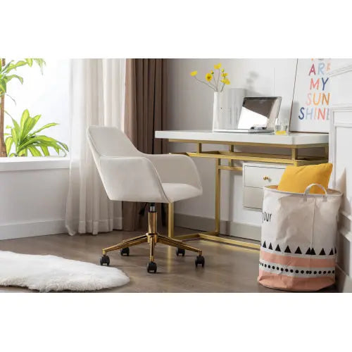 New Velvet Fabric Material Adjustable Height Swivel Home Office Chair The Chair Company