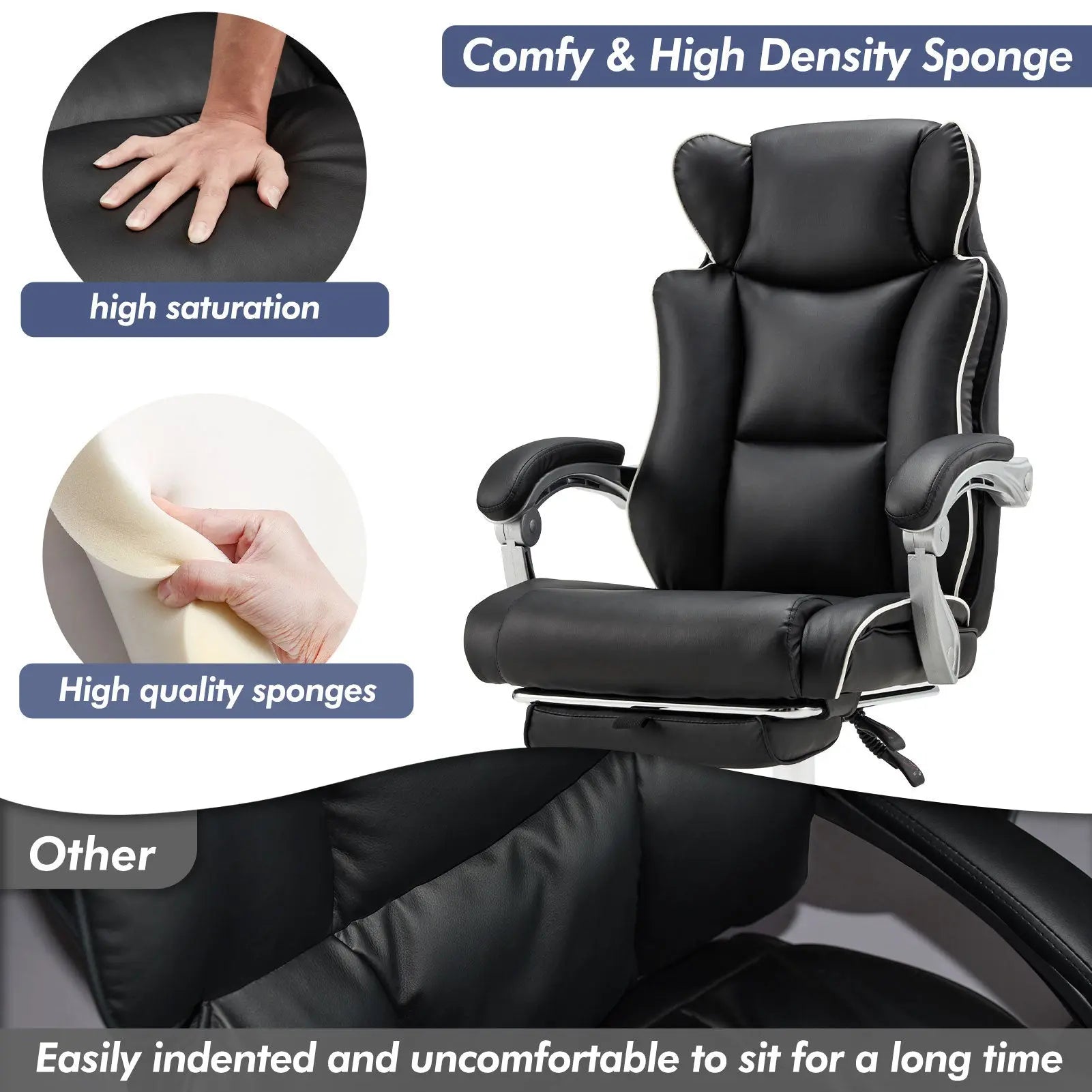 Office Desk Chair With Foot Rest The Chair Company