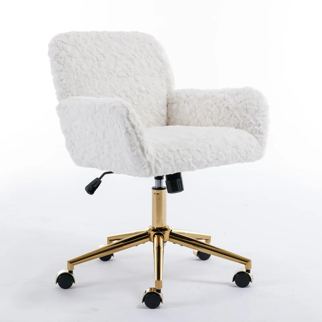 White Rabbit Hair Office Chair The Chair Company