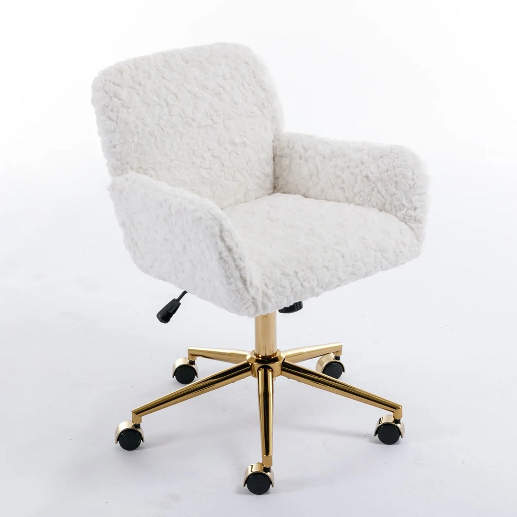 White Rabbit Hair Office Chair The Chair Company