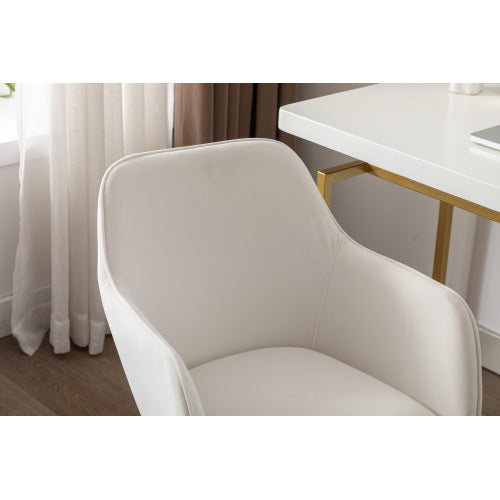 New Velvet Fabric Material Adjustable Height Swivel Home Office Chair