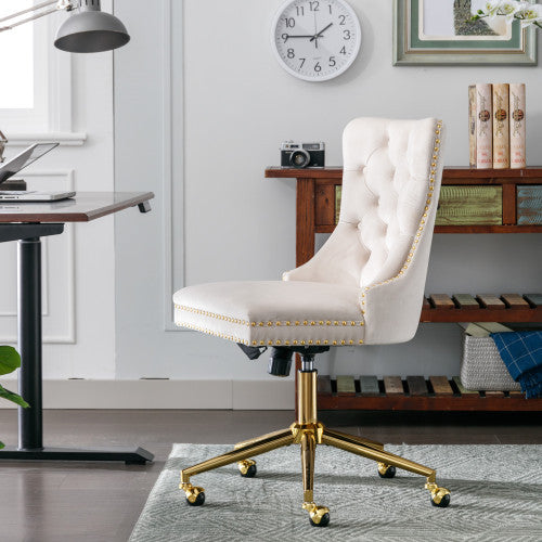Velvet Fabric Office Chair