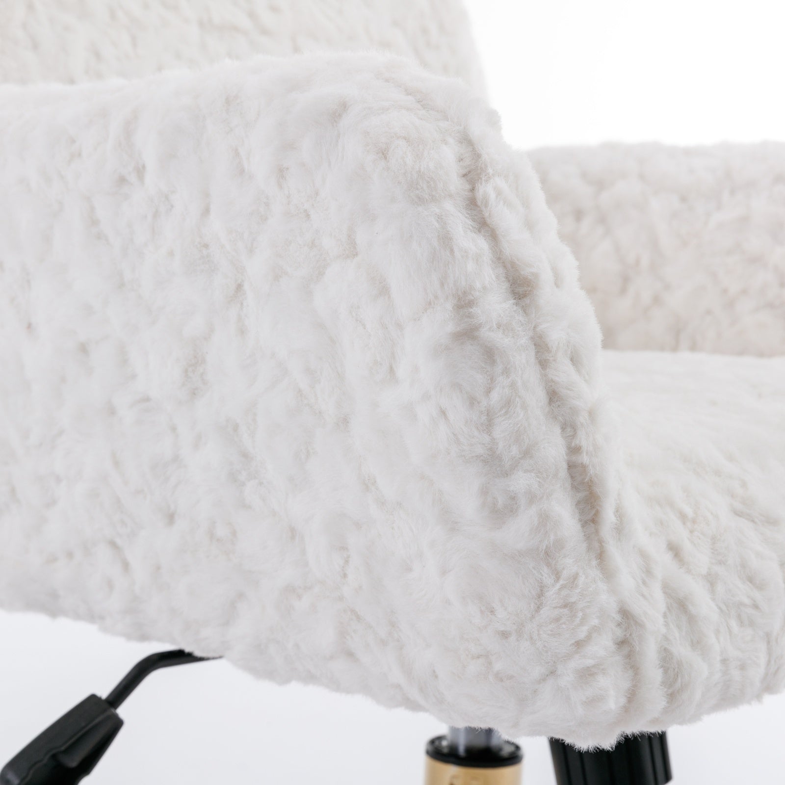 White Rabbit Hair Office Chair